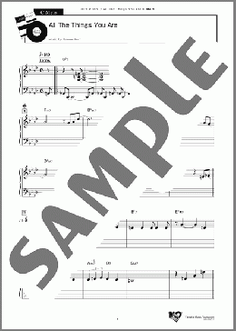 All The Things You Are(Jerome Kern) 楽譜 その他 中～上級 ダウンロード