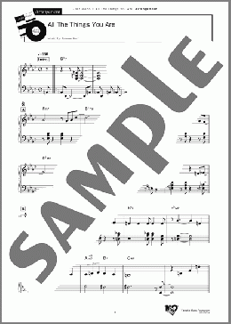 All The Things You Are(Jerome Kern) 楽譜 その他 中～上級 ダウンロード
