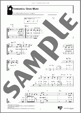 Yesterday Once More(Richard Carpenter/John Bettis) 楽譜 ウクレレ（弾き語り） ダウンロード