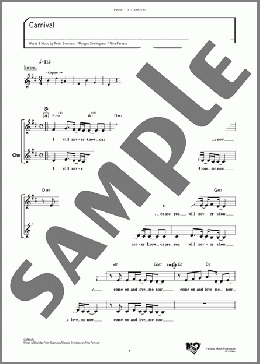 Carnival(カーディガンズ) 楽譜 メロディ ダウンロード