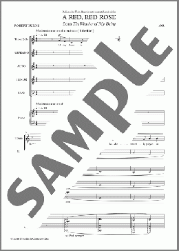 A Red, Red Rose(Paul Mealor) 楽譜 合唱（その他） ダウンロード
