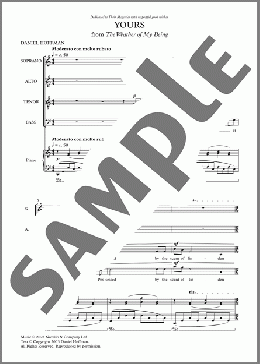 Yours(Paul Mealor) 楽譜 合唱（その他） ダウンロード