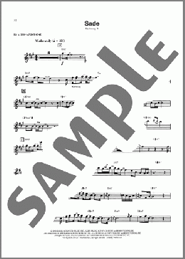 Sade(Kenny G) 楽譜 アルトサックス（ソロ） ダウンロード