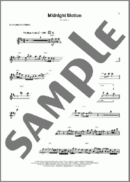 Midnight Motion(Kenny G) 楽譜 テナーサックス（ソロ） ダウンロード