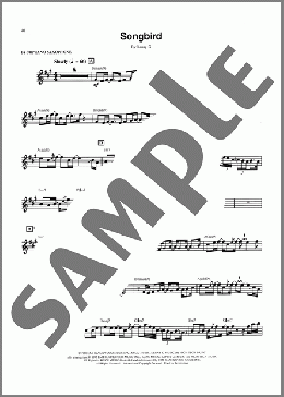 Songbird(Kenny G) 楽譜 ソプラノサックス（ソロ） ダウンロード