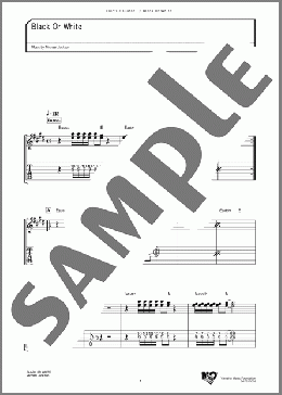 Black Or White(マイケル・ジャクソン) 楽譜 ギター（ソロ） ダウンロード