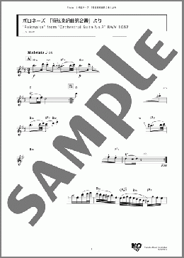 ポロネーズ 「管弦楽組曲第2番」より(J. S. Bach) 楽譜 フルート ダウンロード