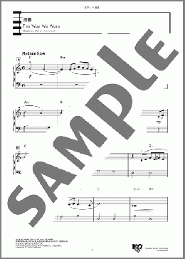 追憶(Marvin Hamlisch) 楽譜 ピアノ（ソロ） 中級 ダウンロード