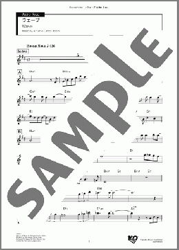 ウェーブ Alto(Antonio Carlos Jobim) 楽譜 アルトサックス（ソロ） ダウンロード