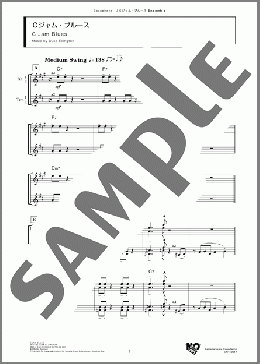 Cジャム・ブルース(Duke Ellington) 楽譜 アンサンブル（フルスコア） ダウンロード