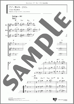 アイ・ガット・リズム(G. Gershwin) 楽譜 アンサンブル（フルスコア） ダウンロード