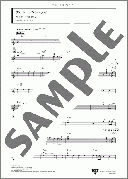 ナイト・アンド・デイ(Cole Porter) 楽譜 バイオリン ダウンロード