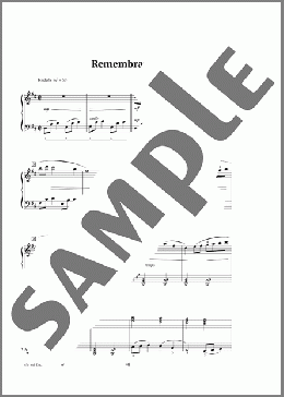 Remembrances(Tony Caramia) 楽譜 ピアノ（ソロ） ダウンロード
