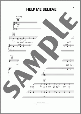Help Me Believe(Nichole Nordeman) 楽譜 ピアノ & ボーカル & ギター ダウンロード