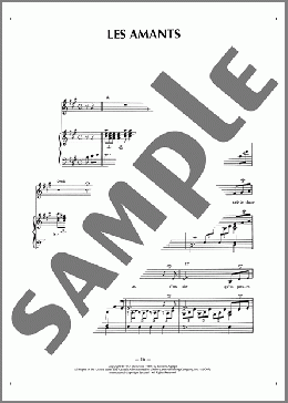 Les Amants(Edith Piaf) 楽譜 ピアノ & ボーカル & ギター ダウンロード