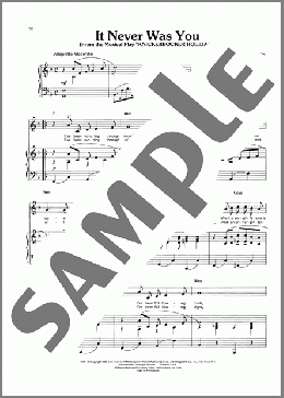 It Never Was You (from Knickerbocker Holiday)(Kurt Weill) 楽譜 ピアノ & ボーカル & ギター ダウンロード