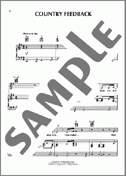 Country Feedback(R.E.M.) 楽譜 ピアノ & ボーカル & ギター ダウンロード