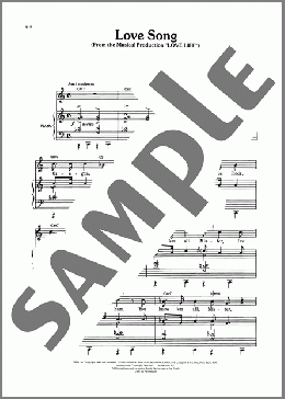 Love Song, A (from Love Life)(Kurt Weill) 楽譜 ピアノ & ボーカル & ギター ダウンロード