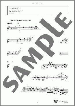 カンタービレ(N. Paganini) 楽譜 バイオリン ダウンロード