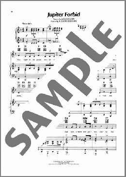 Jupiter Forbid (from By Jupiter)(Lorenz Hart) 楽譜 ピアノ & ボーカル & ギター ダウンロード