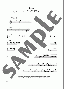 Beirut(Michael Brecker/Steps Ahead) 楽譜 テナーサックス（ソロ） ダウンロード