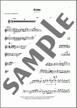 Alone(Kenny G) 楽譜 ソプラノサックス（ソロ） ダウンロード