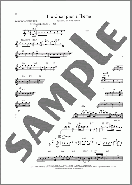 The Champion's Theme(Kenny G) 楽譜 ソプラノサックス（ソロ） ダウンロード