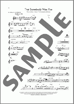 That Somebody Was You(Kenny G) 楽譜 ソプラノサックス（ソロ） ダウンロード