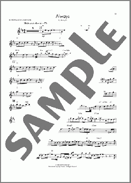 Always(Kenny G) 楽譜 ソプラノサックス（ソロ） ダウンロード