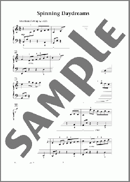 Spinning Daydreams(Fred Kern) 楽譜 ピアノ（ソロ） ダウンロード