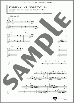 2本のTPとオーケストラの為のコンチェルト(A. Vivaldi) 楽譜 アンサンブル（フルスコア） ダウンロード