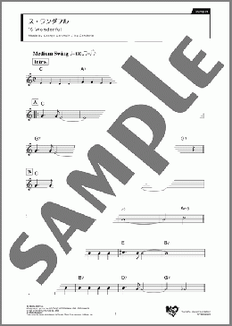 ス・ワンダフル(G. Gershwin) 楽譜 トランペット（ソロ） ダウンロード