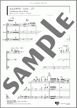 イエスタデイ・ワンス・モア(Richard Carpenter/John Bettis) 楽譜 アンサンブル（フルスコア） ダウンロード