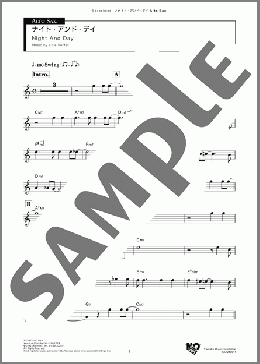 ナイト・アンド・デイ Alto(Cole Porter) 楽譜 アルトサックス（ソロ） ダウンロード