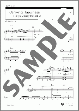 Carrying Happiness (Tokyo Disney Resort Version)(Mrs.GREEN APPLE) 楽譜 ピアノ（ソロ） 中級 ダウンロード