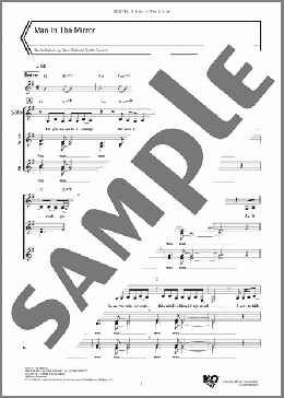Man In The Mirror(Glenn Ballard/Siedah Garrett) 楽譜 ゴスペル ダウンロード