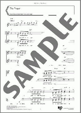 The Prayer(David Foster/Carole Bayer Sager) 楽譜 ゴスペル ダウンロード