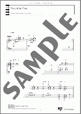 Time After Time(Cyndi Lauper/Rob Hyman) 楽譜 ピアノ（ソロ） 中級 ダウンロード