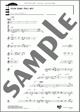 Alone Again(Raymond O'Sullivan) 楽譜 ピアノ（ソロ） 中～上級 ダウンロード