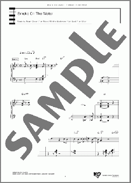 Smoke On The Water(Roger Glover/Ian Paice/Ritchie Blackmore/Jon Lord/Ian Gillan) 楽譜 ピアノ（ソロ） 上級 ダウンロード