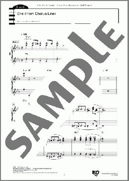 One(Marvin Hamlisch) 楽譜 ピアノ（連弾） 上級 ダウンロード