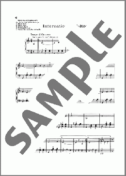 International Waltzes(Lawrence Welk) 楽譜 ピアノ（ソロ） ダウンロード