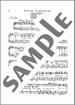 Private Jones Polka(Sid Robin/Lawrence Welk) 楽譜 ピアノ（ソロ） ダウンロード