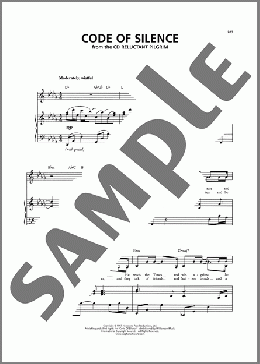 Code Of Silence(Stephen Schwartz) 楽譜 ピアノ & ボーカル ダウンロード