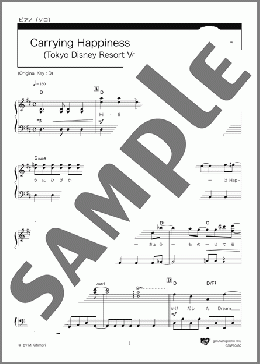 Carrying Happiness (Tokyo Disney Resort Version)(Mrs. GREEN APPLE) 楽譜 ピアノ（ソロ） 初級 ダウンロード