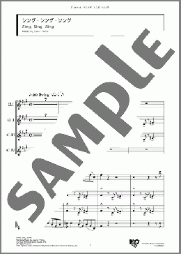 シング・シング・シング(Louis Prima) 楽譜 アンサンブル（フルスコア） ダウンロード