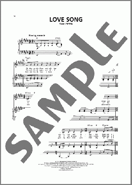 Love Song (from Pippin)(Stephen Schwartz) 楽譜 ピアノ & ボーカル ダウンロード