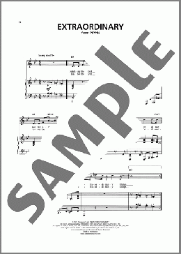 Extraordinary (from Pippin)(Stephen Schwartz) 楽譜 ピアノ & ボーカル ダウンロード