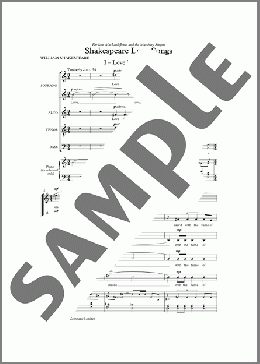 Shakespeare Love Songs(Owain Park) 楽譜 合唱（その他） ダウンロード