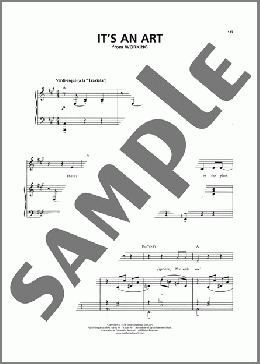 It's An Art (from Working)(Stephen Schwartz) 楽譜 ピアノ & ボーカル ダウンロード